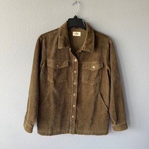 Marine Layer Brown Corduroy Button Down Shirt